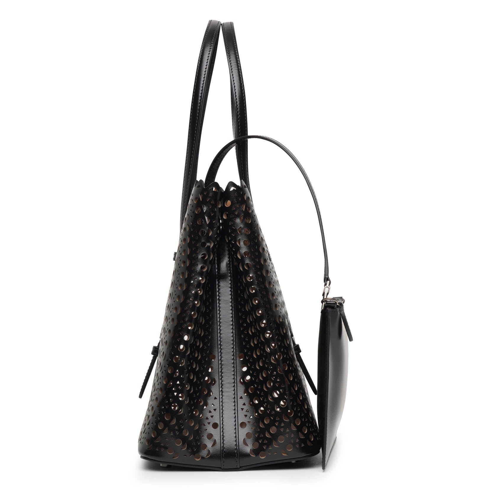 Mina 32 vienne circulaire black tote bag