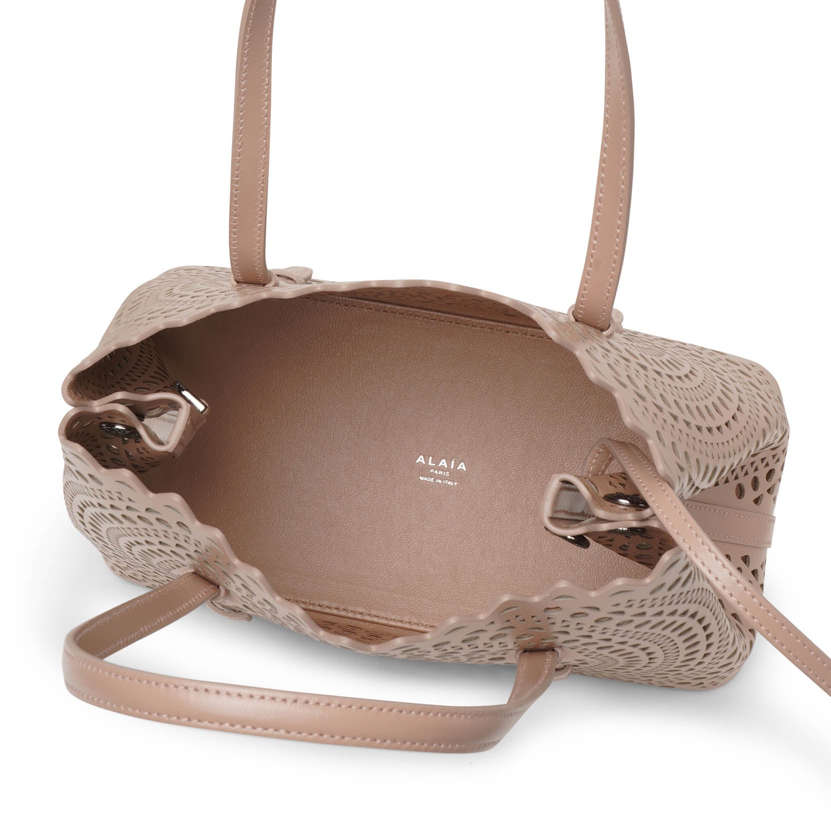 Mina 25 vienne circulaire beige tote bag