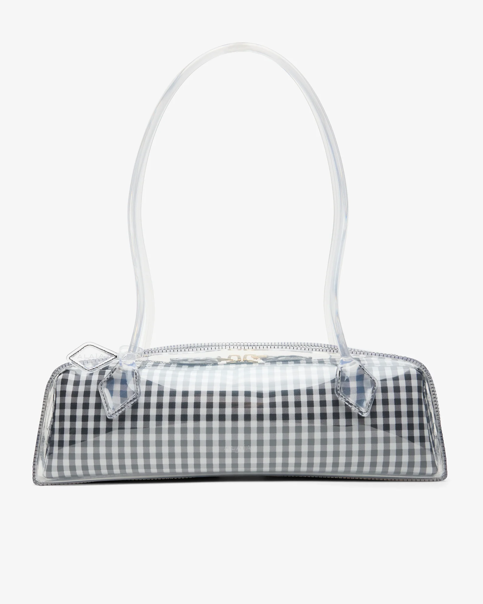Le Teckel Medium black and white bag