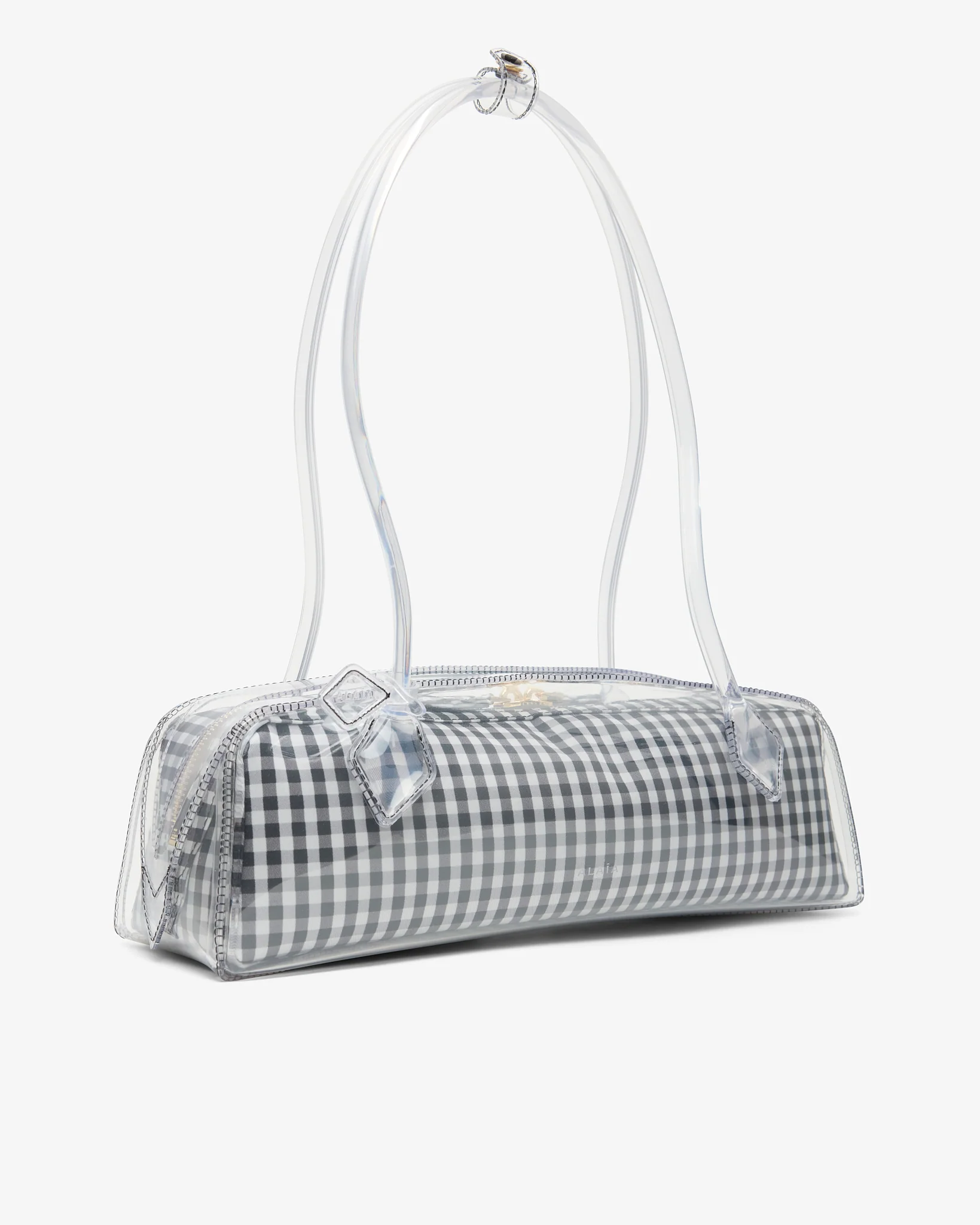 Le Teckel Medium black and white bag