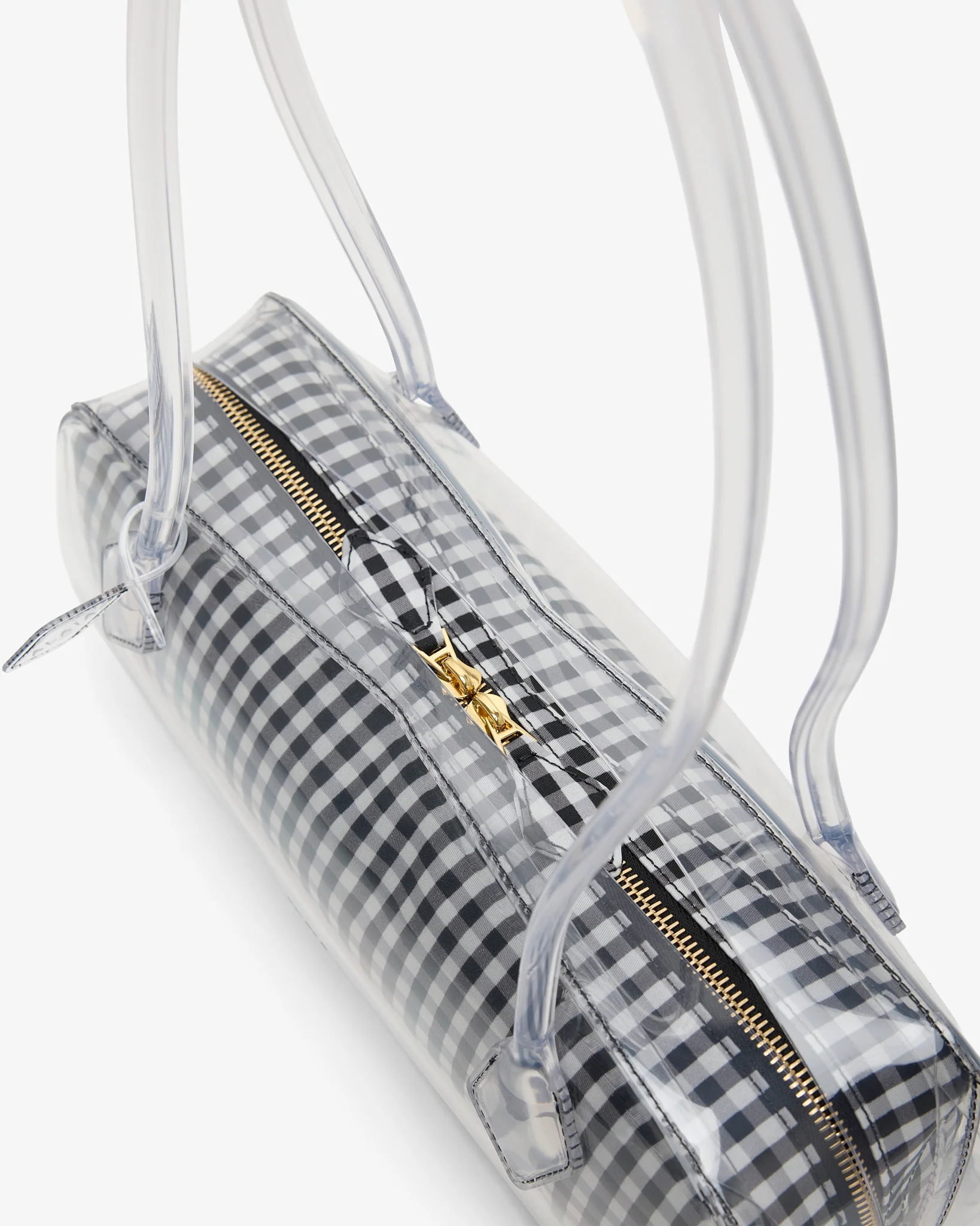 Le Teckel Medium black and white bag