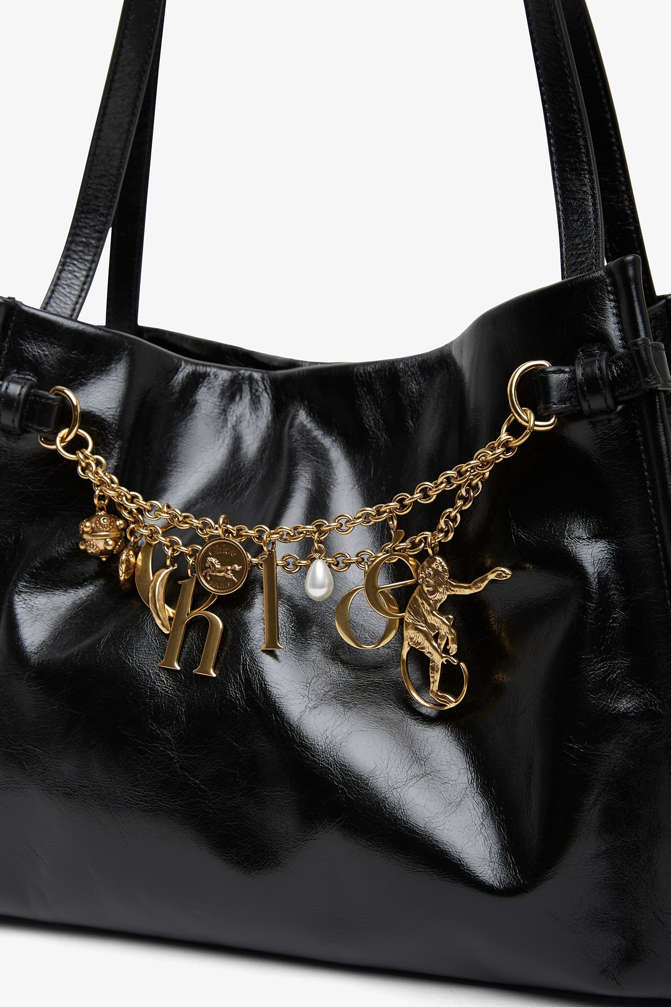 Chloe charms black shoulder bag