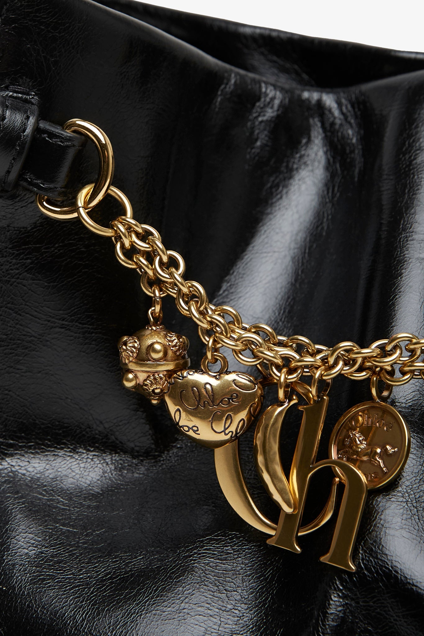 Chloe charms black shoulder bag