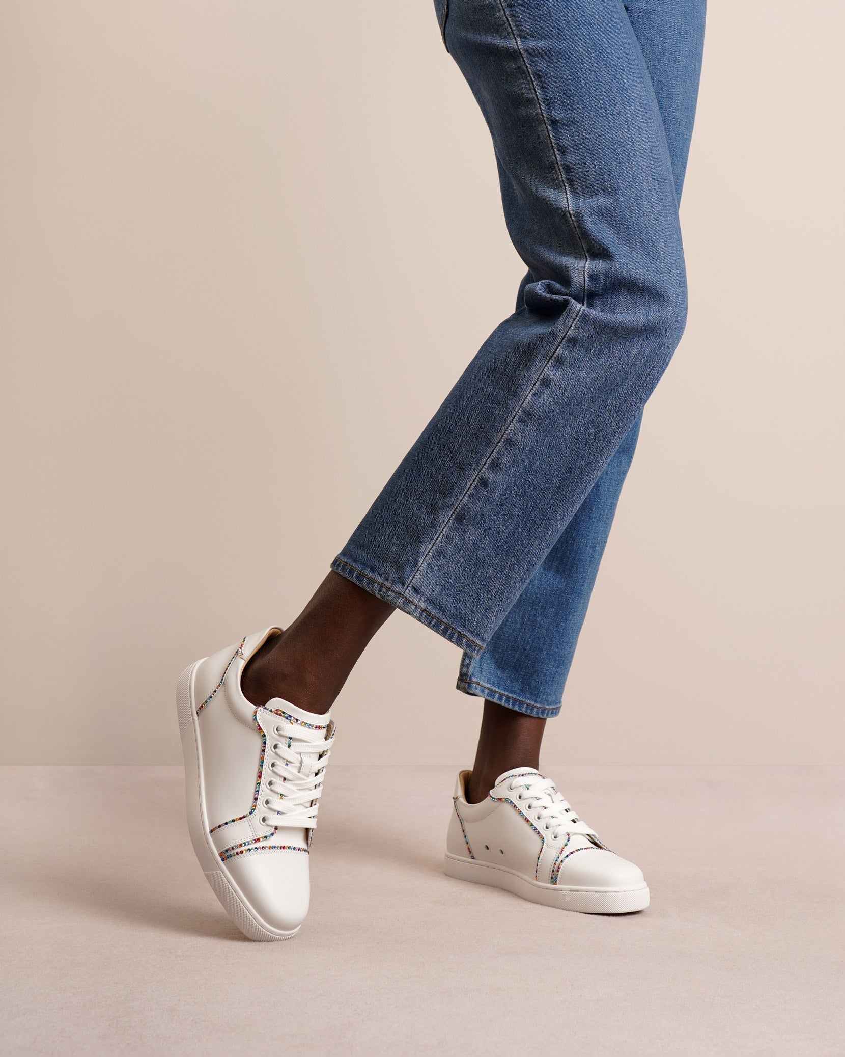 Vieira bordo strass white multi sneakers