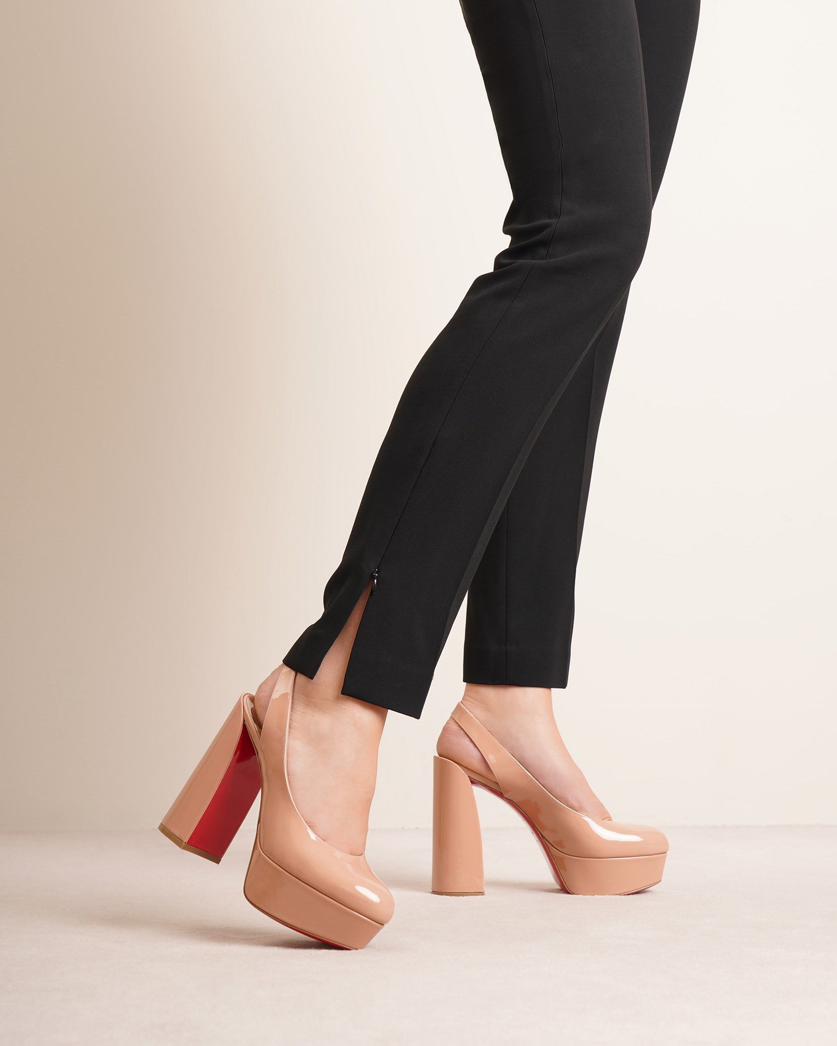 Movida sling 130 patent nude pumps