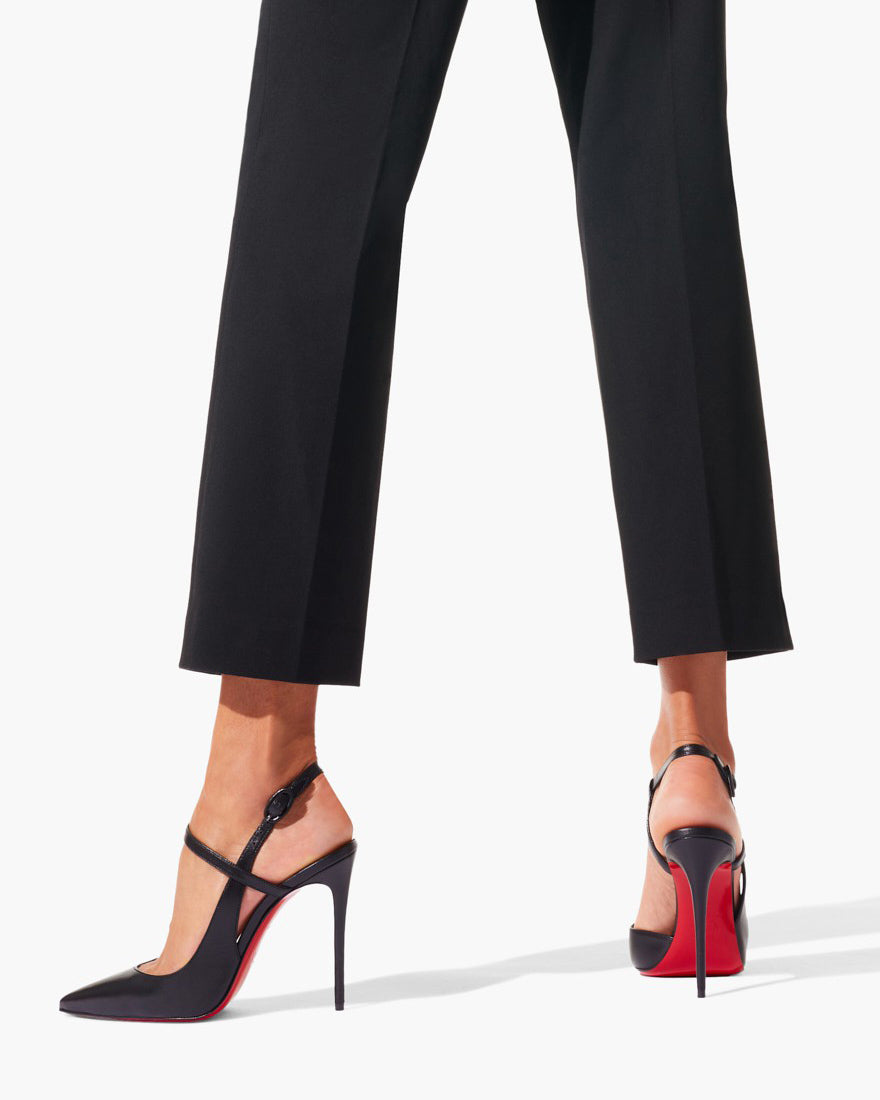 Jenlove 100 black leather pumps