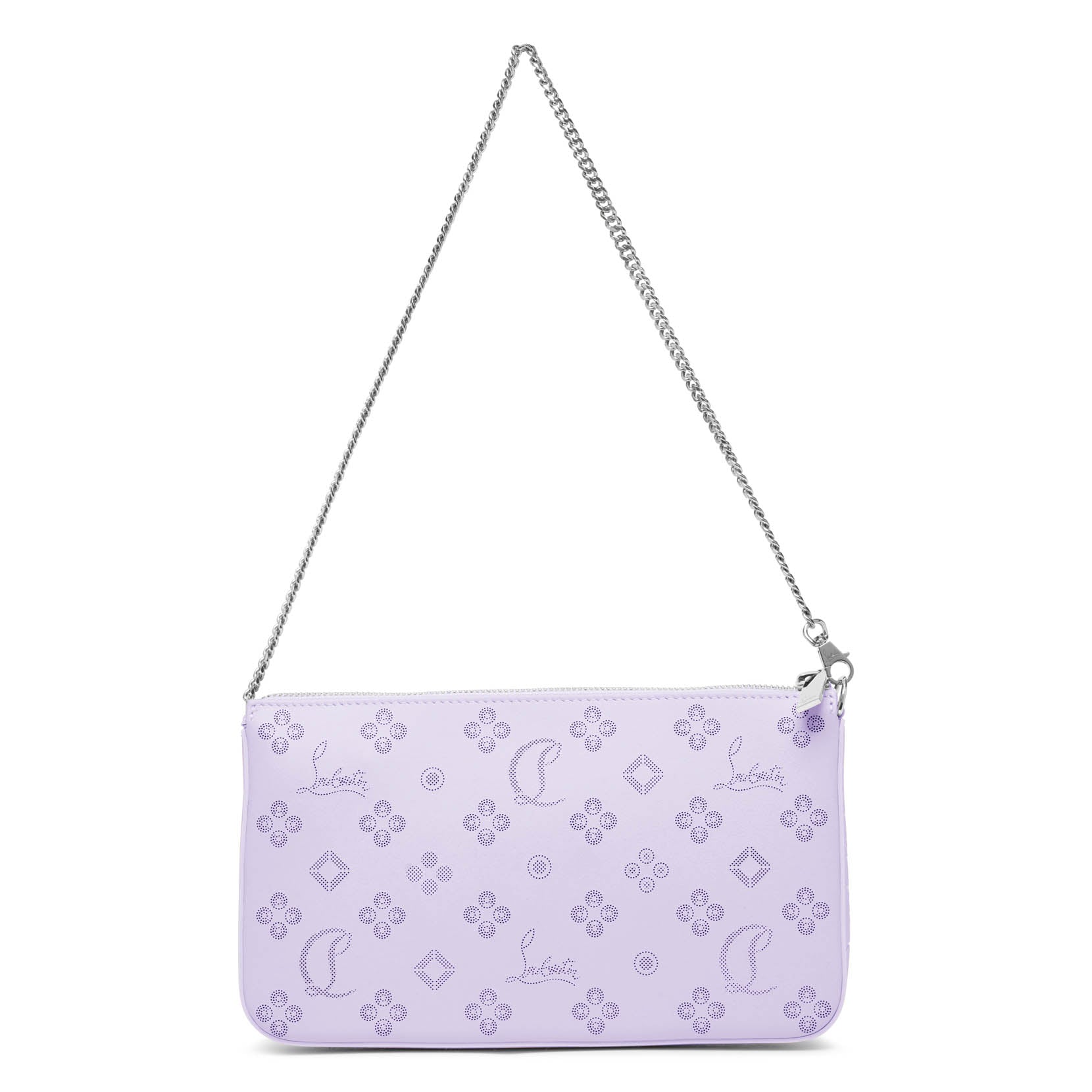 Loubila lilac patent pouch