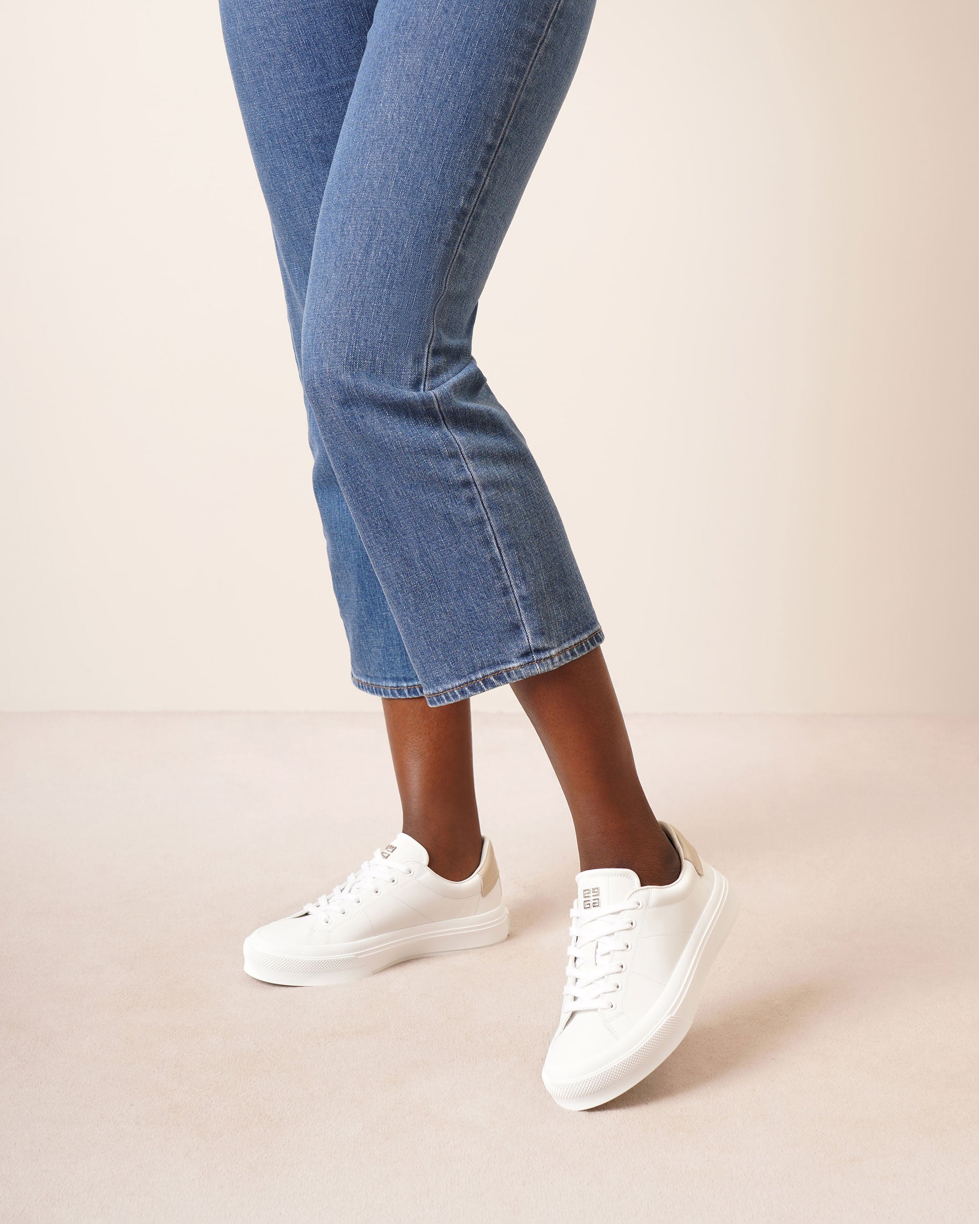 City sport white sneakers