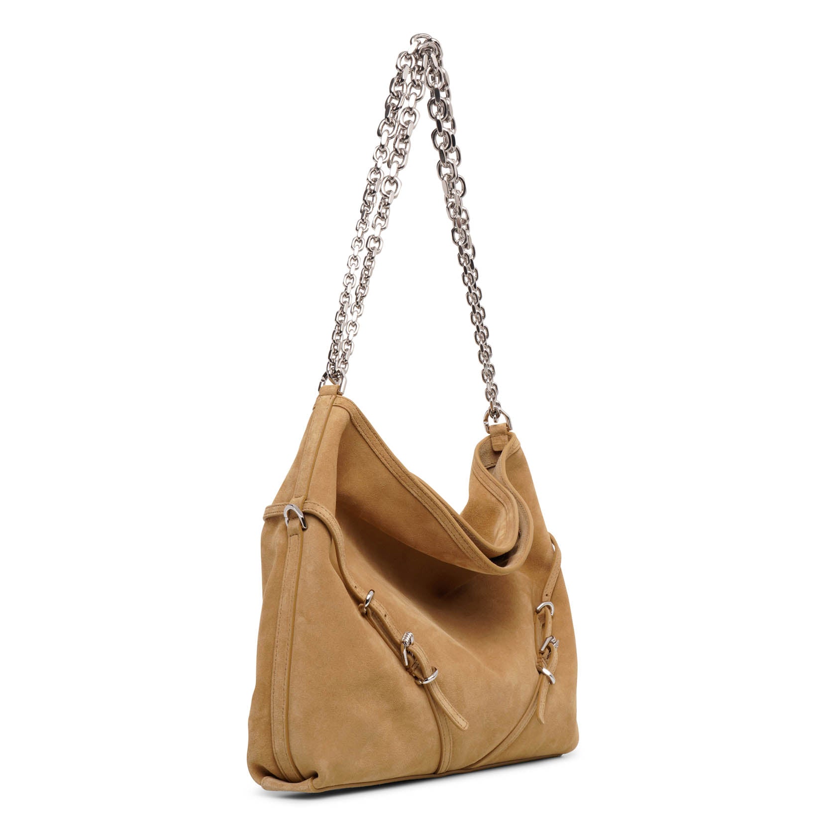 Voyou medium beige chain bag