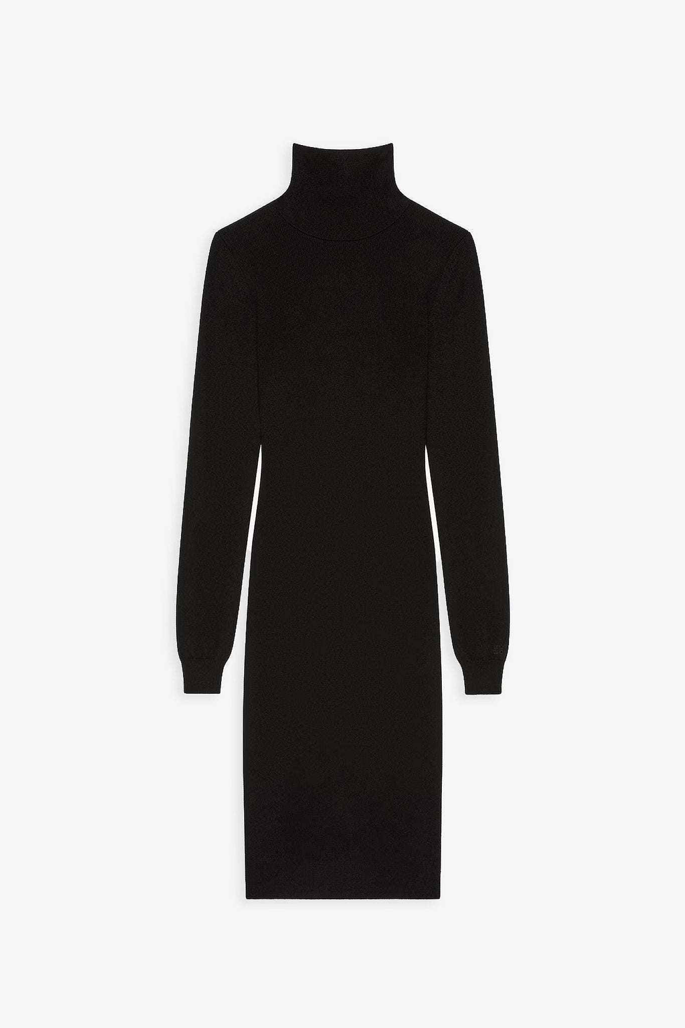 Open back black dress
