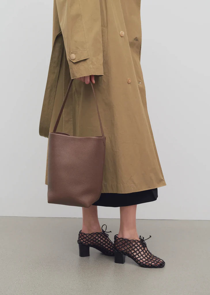 Medium N/S dark olive tote bag