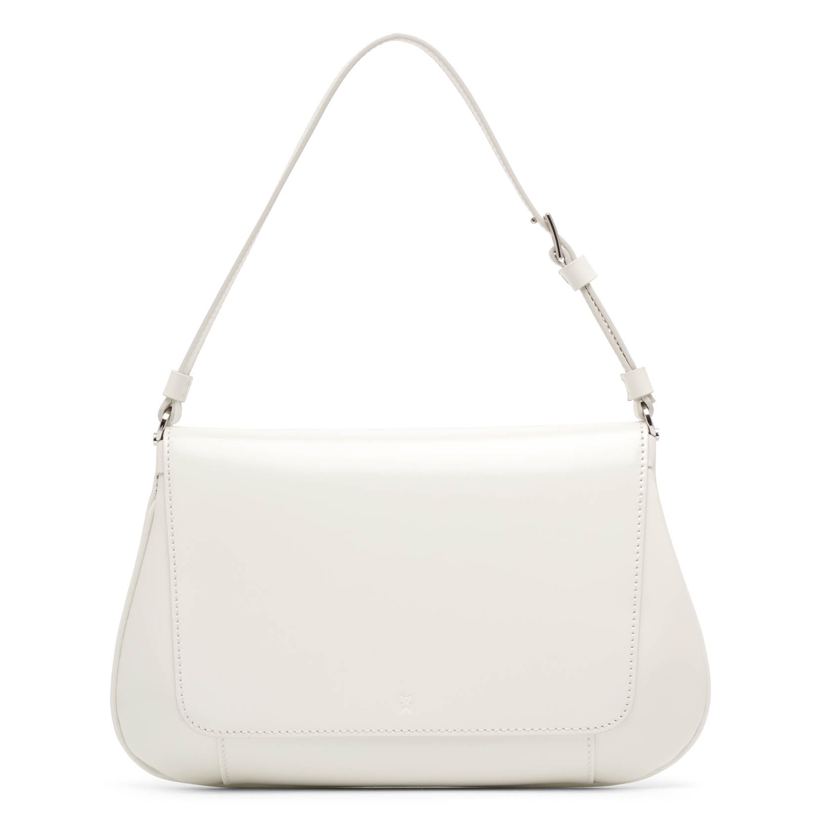 Ami Spazzolato white leather bag