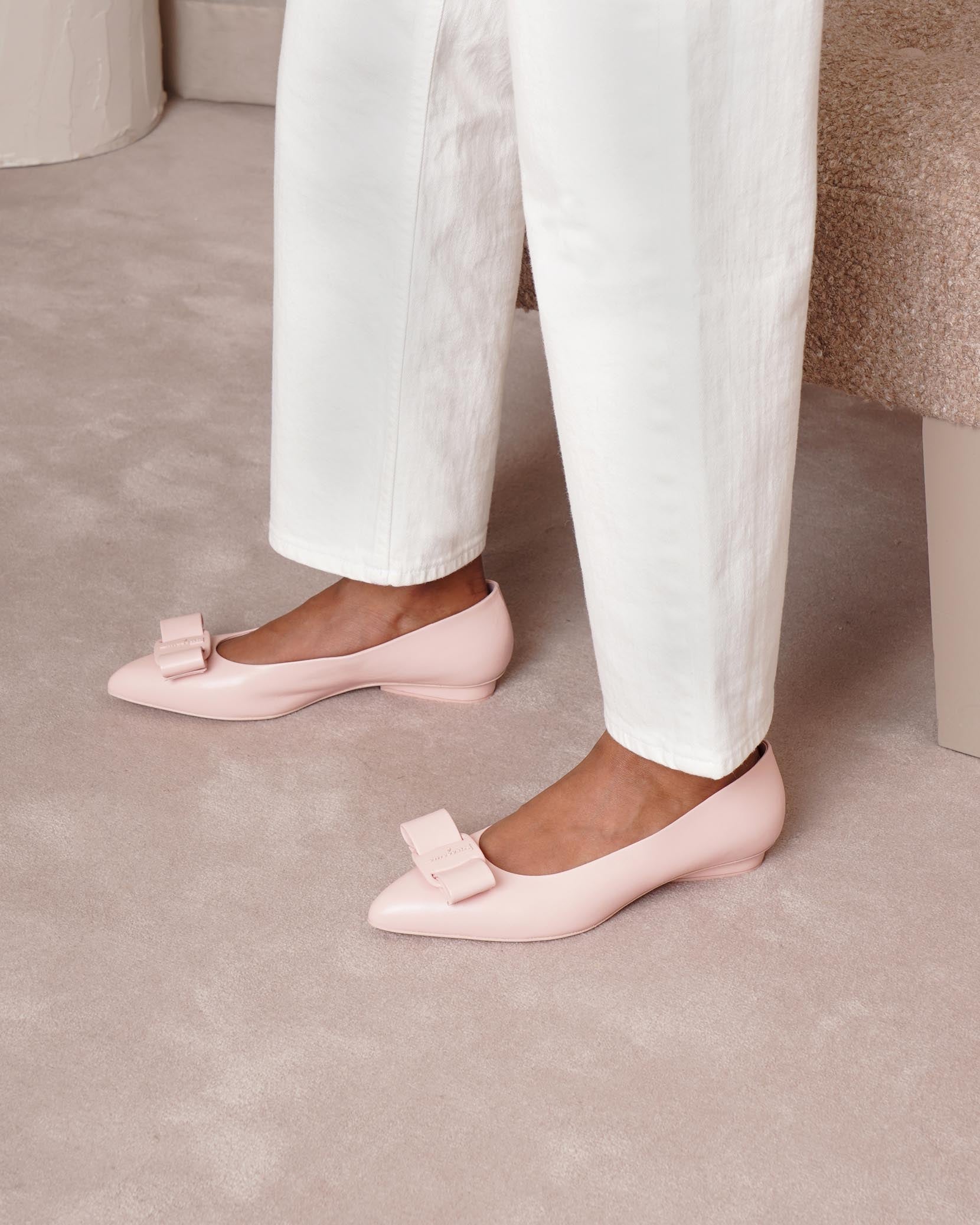 Viva nylund pink leather flats