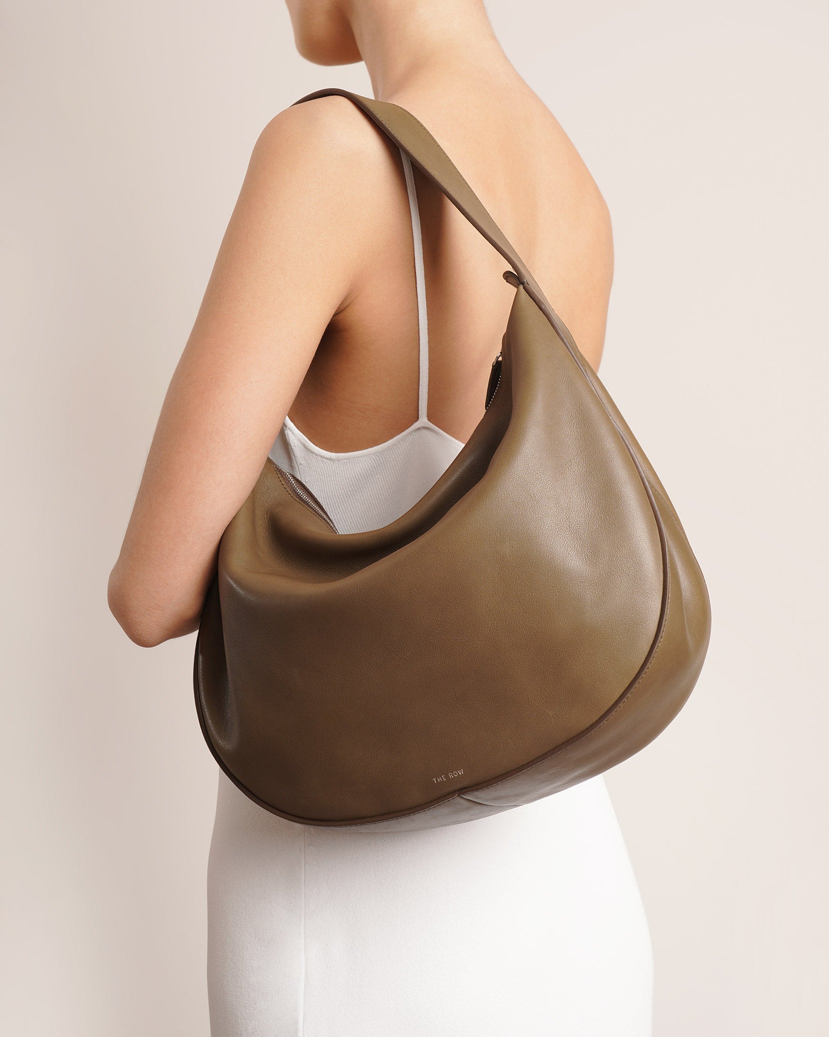 Allie brown leather shoulder bag