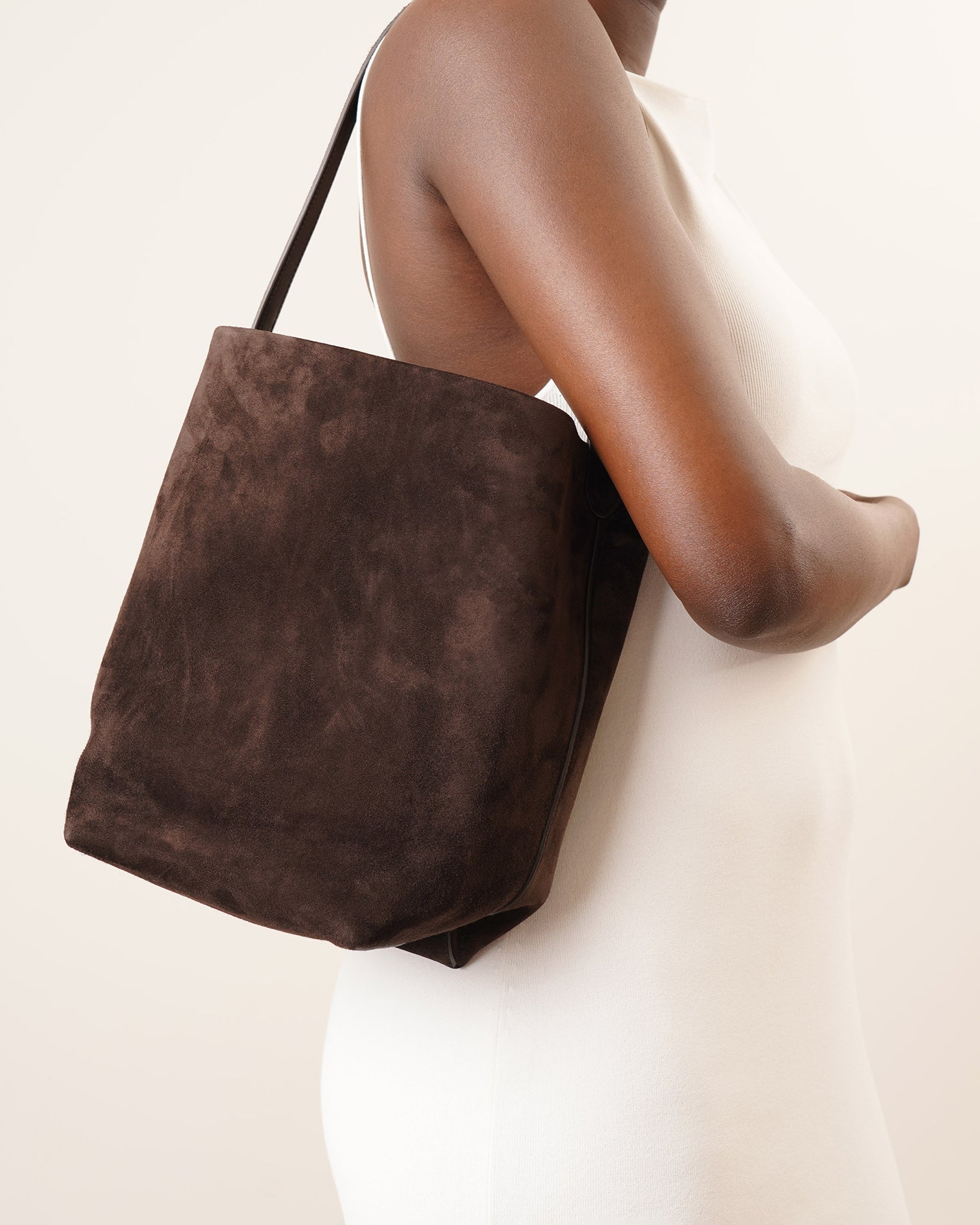 Medium N/S Park suede tote bag