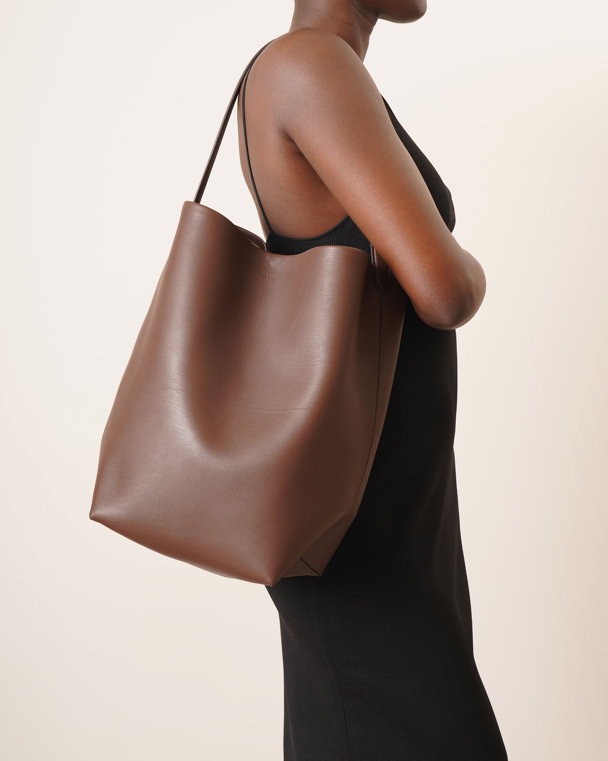 Large N/S Park brown tote bag