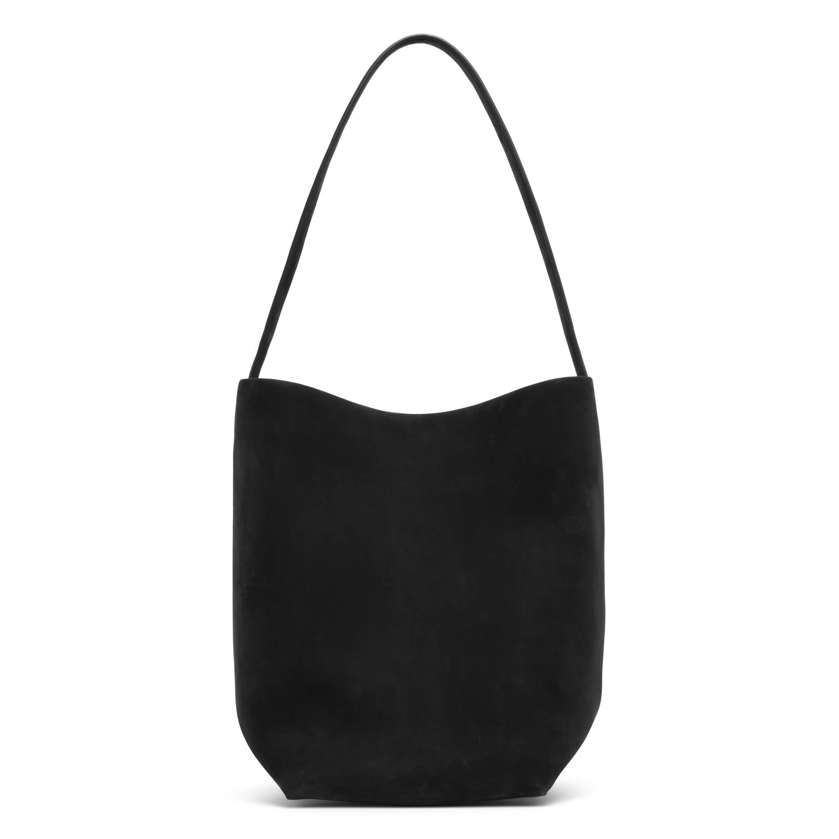 Medium N/S black nubuck tote bag