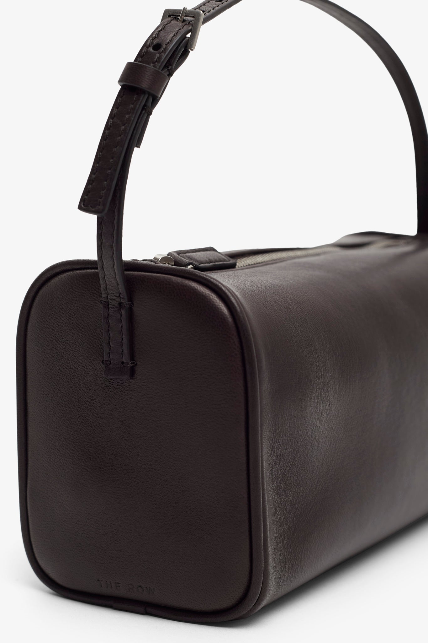 90s dark grey nappa leather bag