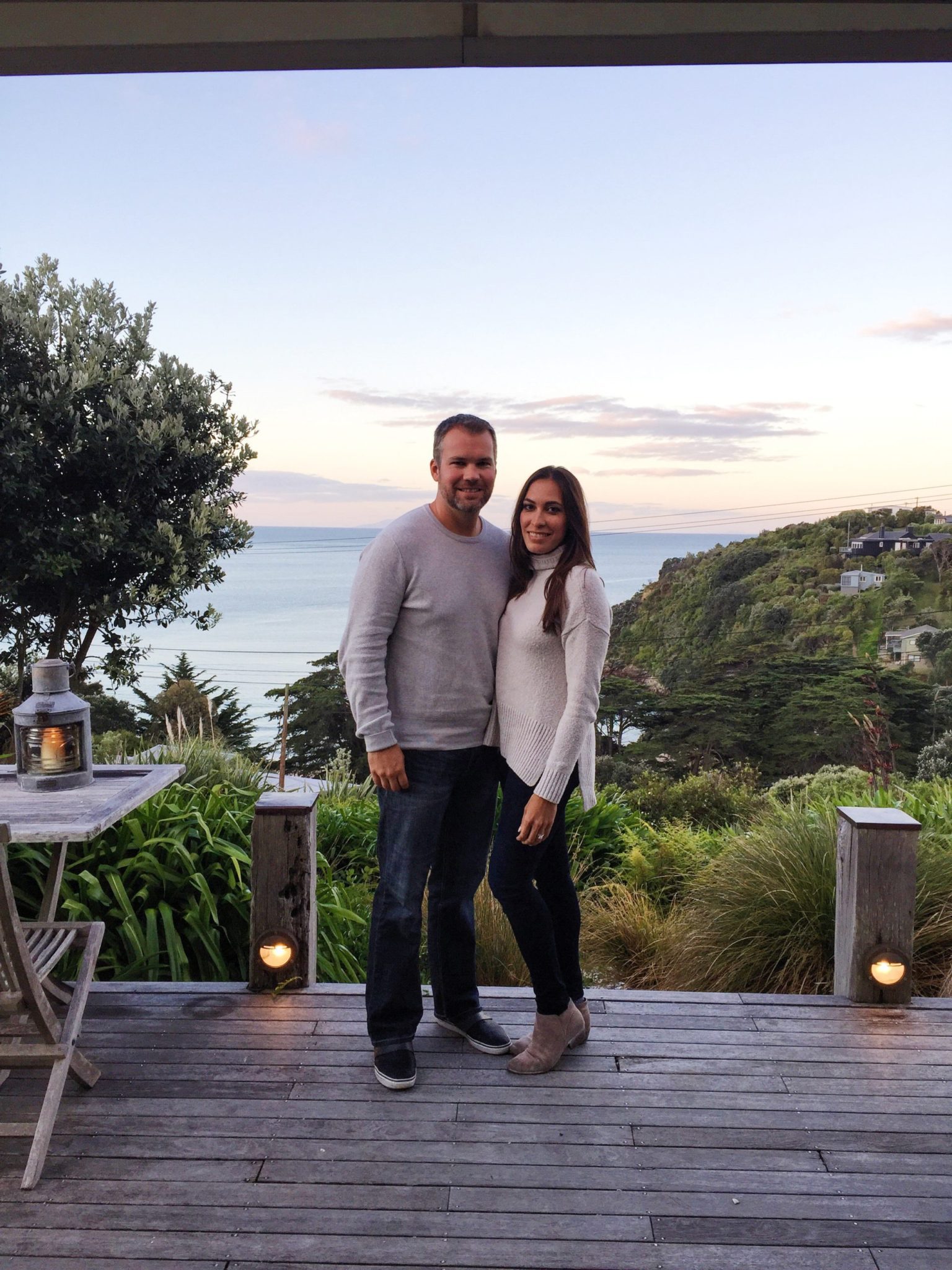 Best Luxury Designers Handbags blogger Amanda on her honeymoon with her husband in Waiheke Island at the Boatshed luxury hotel