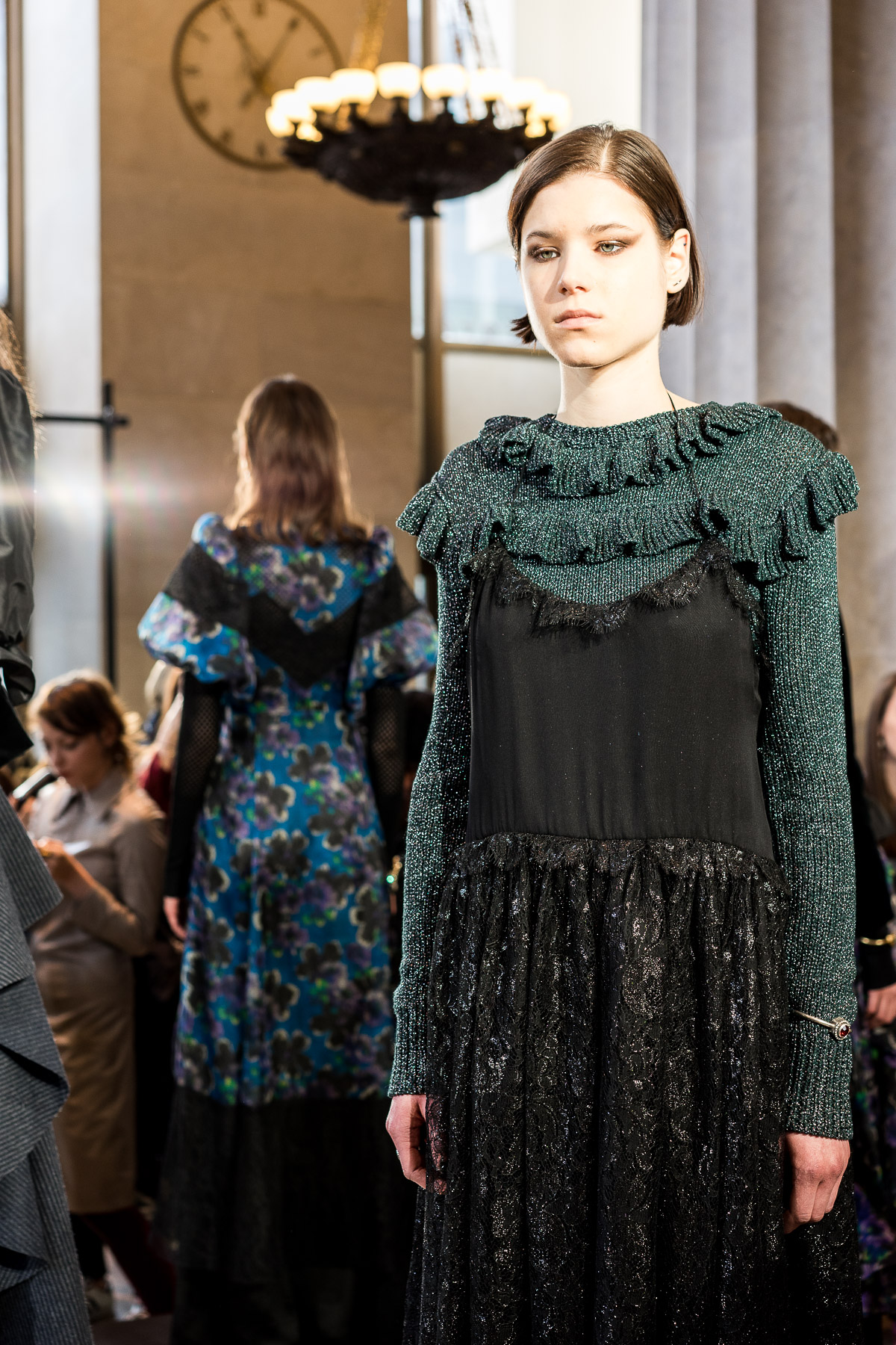 Jewel tones and ruffle details dominated Jill Stuart's Fall 2017 collection presentation at NYFW viewed by Best Luxury Designers Handbags blogger Amanda