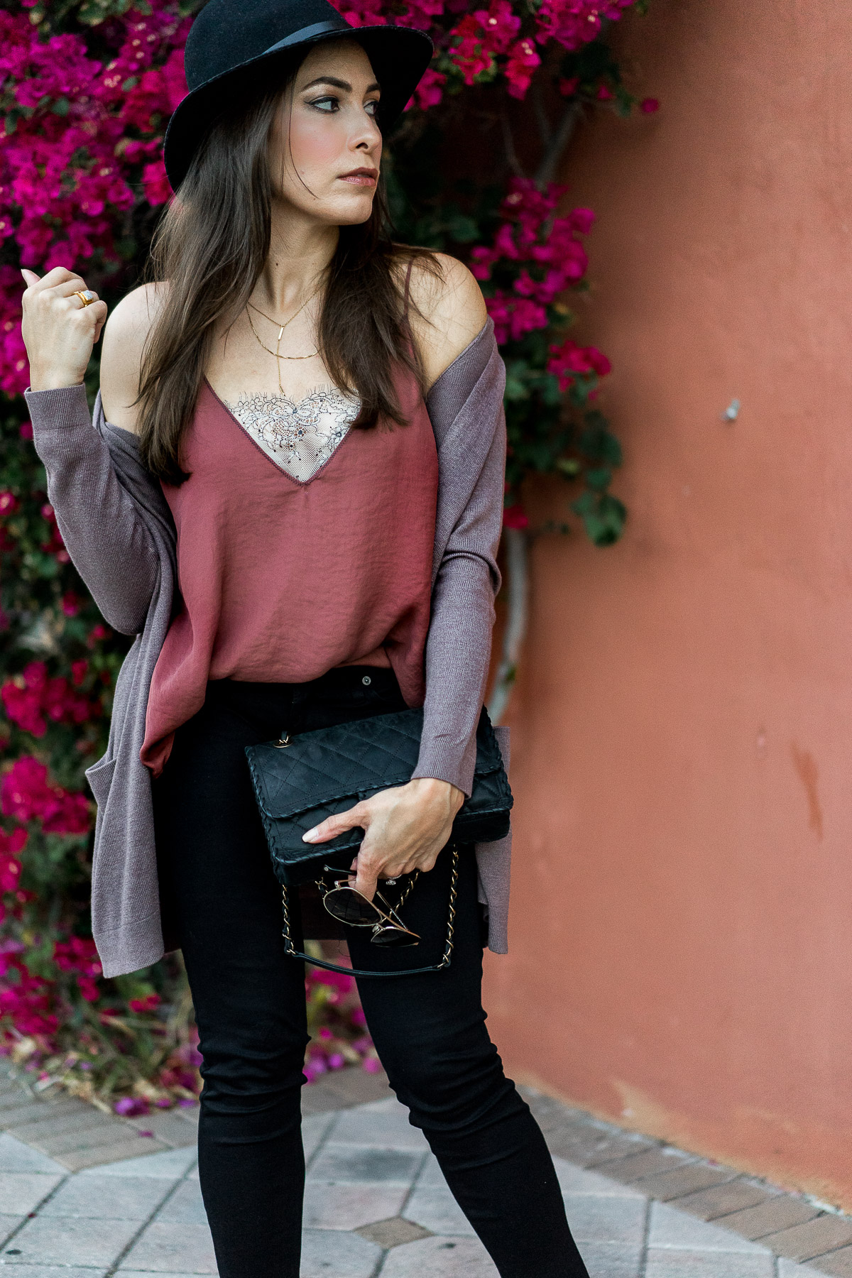 Top and Old Navy open front cardigan as shown by South Florida blogger Amanda from AGlamLifestyle
