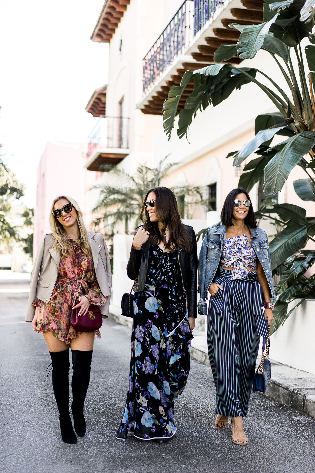 Blogger brunch outfits are always on point, like Get On My Chic, Best Luxury Designers Handbags and Sauci Style bloggers in Fort Lauderdale