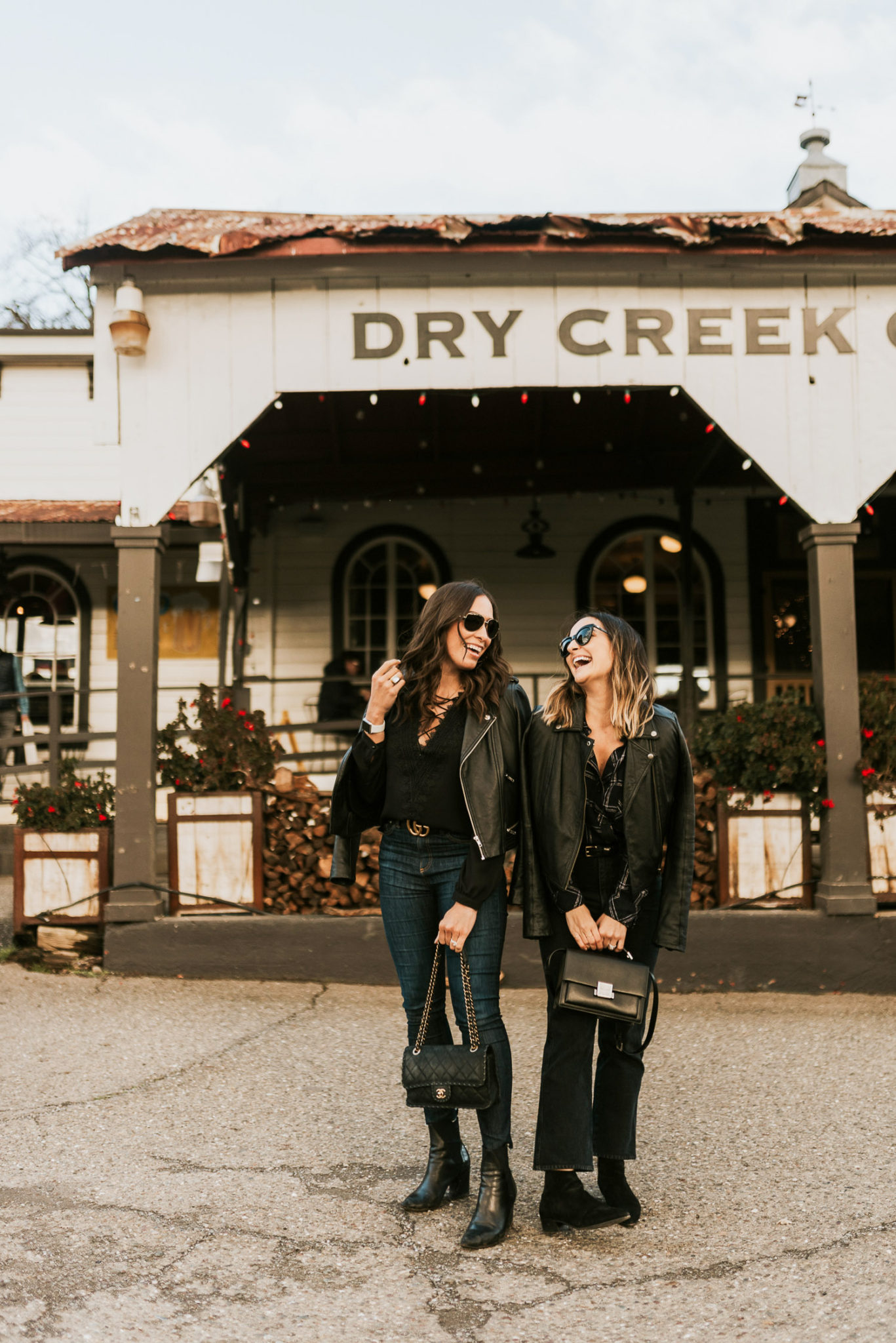 Amanda of Best Luxury Designers Handbags blog and Camille of Charmed by Camille visit Dry Creek General Store