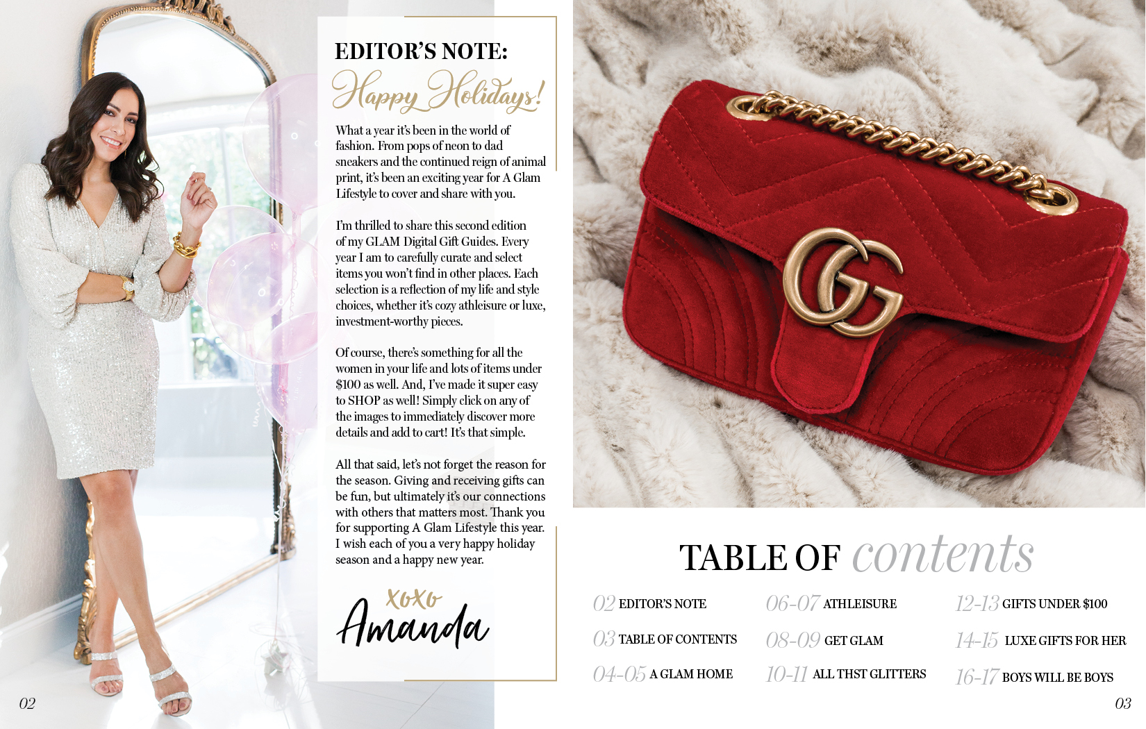 2019 GLAM Holiday Gift Guide by fashion and lifestyle blogger Amanda of Best Luxury Designers Handbags